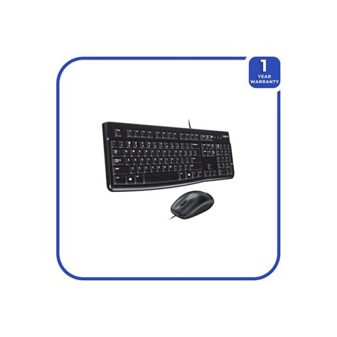 Logitech Desktop Mk120 Durable Comfortable Usb Mouse And Keyboard Combo