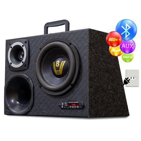 Caixa Trio Som Automotivo Completa Bt Usb Sub Modulo W Shopee Brasil