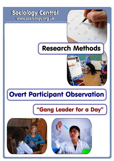 ShortCutstvMethods in Context: Overt Participant Observation