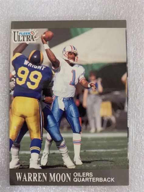 Carte De Football Warren Moon Fleer Ultra Houston Oilers Carte