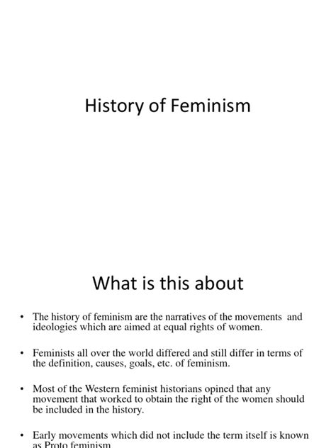 History of Feminism | PDF | Gender Studies | Feminism