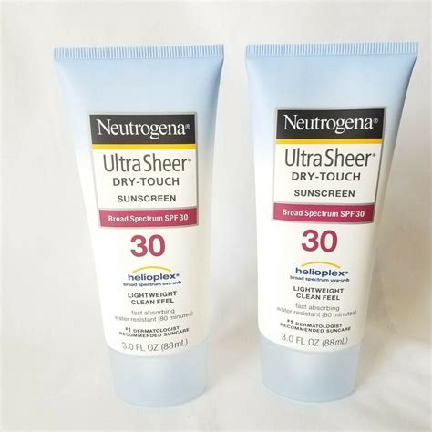 Neutrogena Dry Touch Spf 30 Broad Spectrum Ultra Sheer Sunblock 3 Fl Oz For Sale Online Ebay