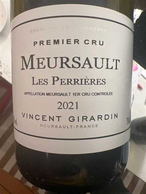 Domaine Maison Vincent Girardin Meursault Er Cru Les Perri Res