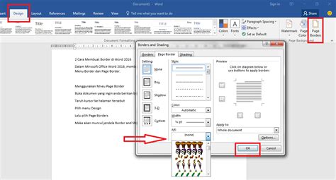 2 Cara Membuat Border Di Word 2016 Seputar Microsoft