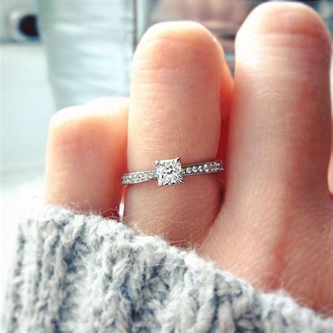 Minimalist Engagement Rings Popsugar Love