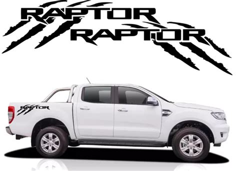 Ford Ranger Raptor Vinyl Graphics Decal Sticker Set X Pickup Truck