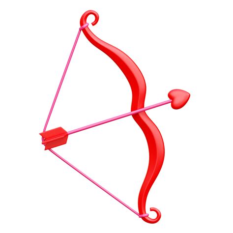 3d Cupid Arrow Valentine 3d Illustration 18922126 Png