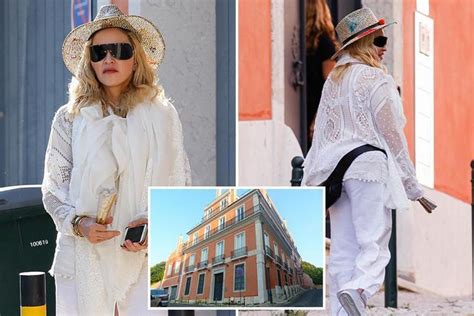 Madonna Is Pictured Viewing A 6 8million House In Lisbon As She