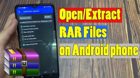 How To Open Extract Rar Files On Android Phone Youtube