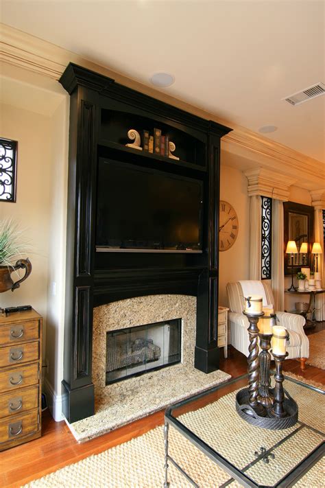 Custom Fireplace Mantel With A Black Antiqued Finish Custom Fireplace