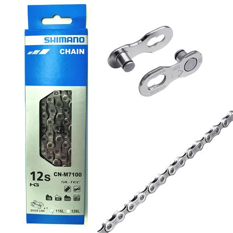 Shimano CN M7100 12 Fach SLX Kette 116 126 Glieder Mit Kettenschloss