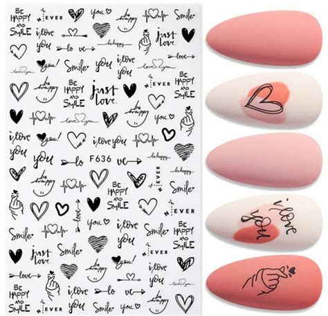 Nail art stickers | eBay | Decalques para unhas, Adesivos de unhas ...