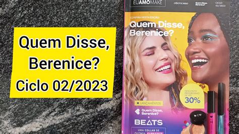 Revista Quem Disse Berenice CICLO 02 2023 completa MUITAS PROMOÇÕES