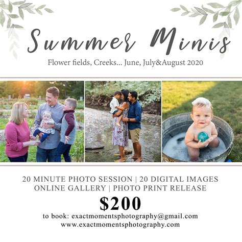 Summer Mini Sessions in Columbus, Ohio - Exact Moments Photography