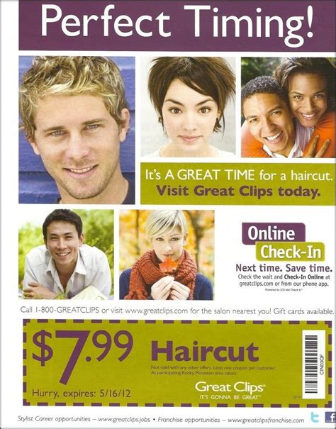 Haircut Coupons : $6.99 Off Great Clips Coupons $5 Off + $3 Off - Aug ...