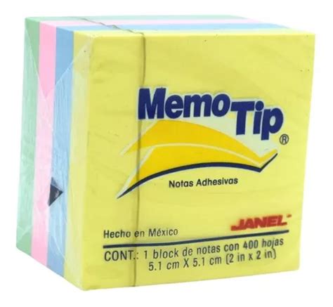 Notas Adhesivas Color Neon Memo Tip 400h 5 1x5 1cm Block Mercadolibre