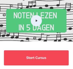 Leer Noten Lezen In Dagen Online Cursus