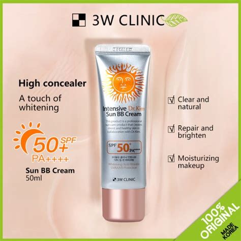 3W CLINIC INTENSIVE DR KIM SUN BB CREAM 50ML Focallure