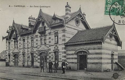 Cambrai Vue D Ensemble De La Fa Ade Principale De La Gare Cantimpr