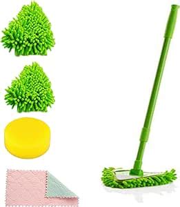 Amazon 180 Degree Rotatable Adjustable Triangle Cleaning Mop With