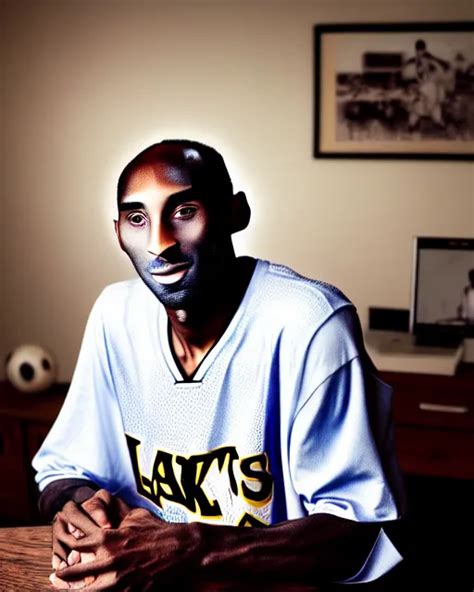 Portrait Of Kobe Bryant Wrinkled In Years Old Stable Diffusion