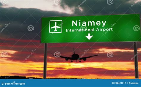 Plane Landing in Niamey Niger Airport Stock Video - Video of arrive, airplane: 292421817