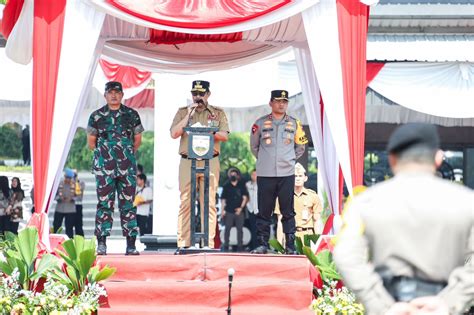 Apel Gelar Ops Mantap Brata Omb Candi Polda Jateng Siap Amankan