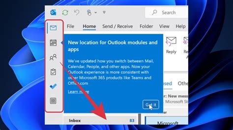 How To Move Outlook Navigation Menu Bar From Left Side To Bottom [3 Methods] Youtube