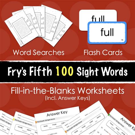 Fry S Second Sight Words Fill In The Blanks Worksheets More