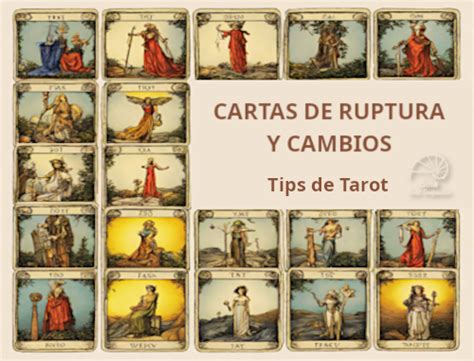 CARTAS DE RUPTURA Y CAMBIOS Gina Tarot Terapéutico