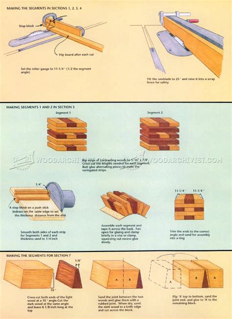 Bowl Segmented Woodturning Plans • Woodarchivist