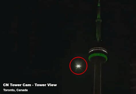 Esa Operations Captures Fireball Streaking By Toronto S Cn Tower