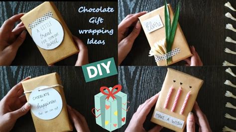 Chocolate Gift Wrapping Ideas Christmas Wrapping Ideas YouTube