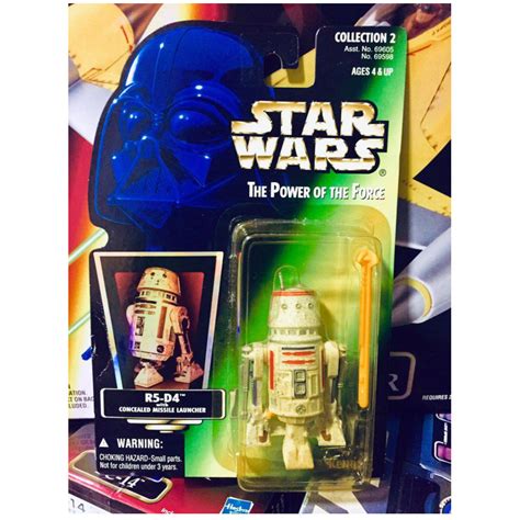 Hasbro Kenner Star Wars 375 The Power Of The Force R5 D4 Rare