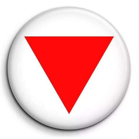 Triangle Rouge Contre Extr Me Droite Symbole M Lenchon Badge Mm