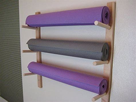 Foam Roller And Yoga Mat Storage Rack Wall Mount In Sustainable