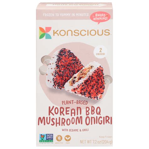 Konscious Onigiri Plant Based Korean BBQ Mushroom 2 Each Delivery