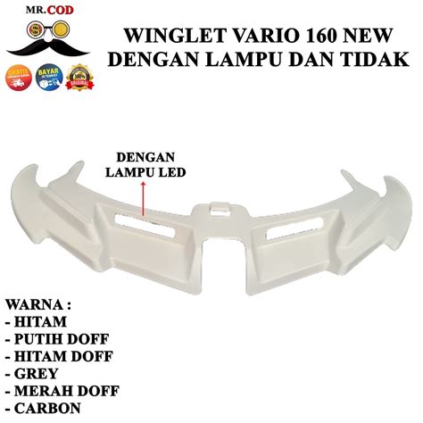 Winglet Vario New Abs Cbs Wingled Led Light Shopee Malaysia