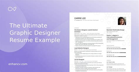 Graphic Designer Resume Inspiration