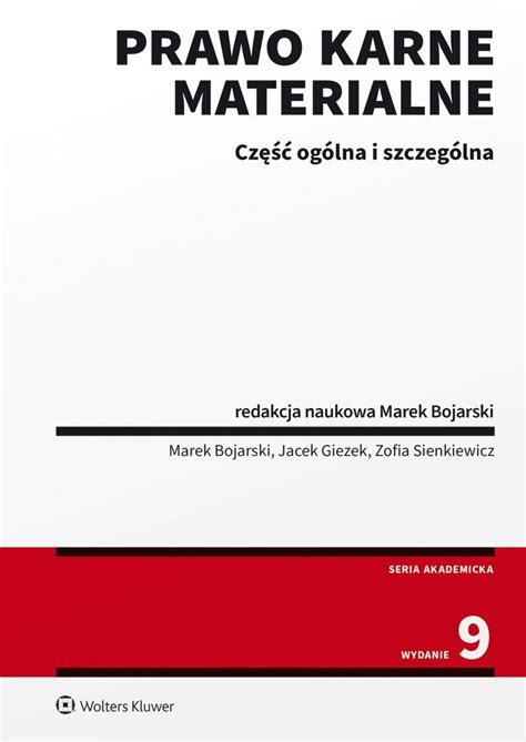 Prawo Karne Materialne Cz Og Lna I Szczeg Lna Ebook Epub