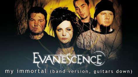 Evanescence My Immortal Band Version Guitars Down Youtube