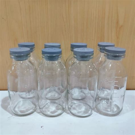 Jual Botol Asi 100ml Vial Kaca Tutup Karet Baru Dan Preloved Shopee