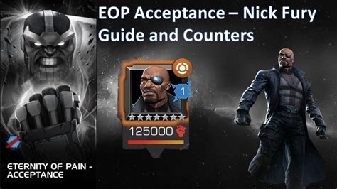 Eternity Of Pain Acceptance Nick Fury Guide And Counters Youtube