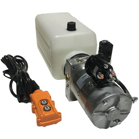 Single Acting 6 Quarts Hydraulic Power Unit 12v Dc By Mte