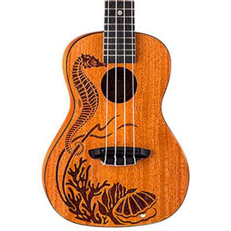 Luna Guitars Pearl Solid Mahogany Concert Ukulele Musicians Friend