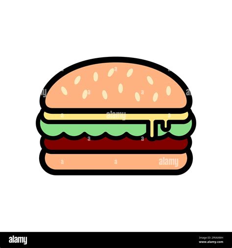 Simple Hamburger Drawing