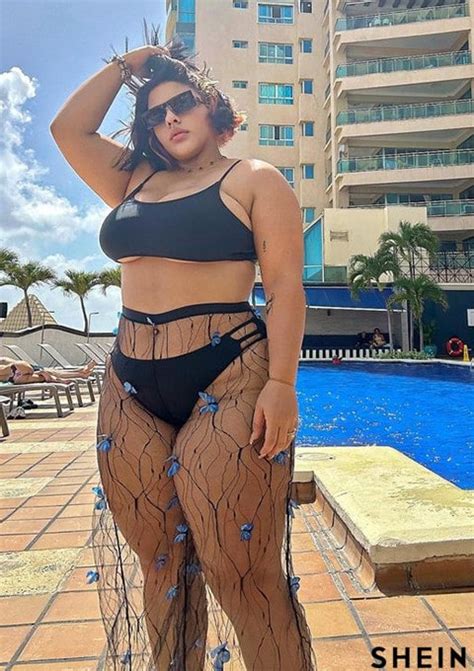SHEIN Swim Y2GLAM 3pack Solid Bikini Swimsuit Appliques Mesh Cover Up