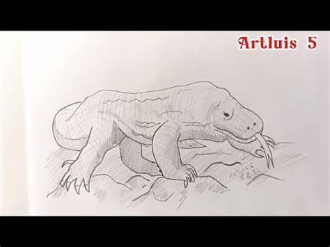 Cómo dibujar un dragon de komodo How to draw a komodo dragon YouTube