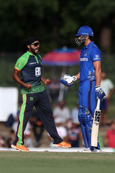 Harmeet Singh Is Pumped Up After Dismissing Tim David Espncricinfo