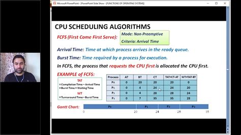 OS LECTURE 1 CPU SCHEDULING FCFS SJF SRTF WITH EXAMPLES YouTube